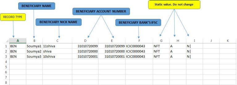 Bulk beneficiary upload showcase sample image Bulk beneficiary upload showcase sample image